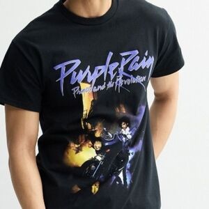 NEW! PRINCE PURPLE RAIN Men's (Unisex) Short Sleeve T-shirt Tee Med.
